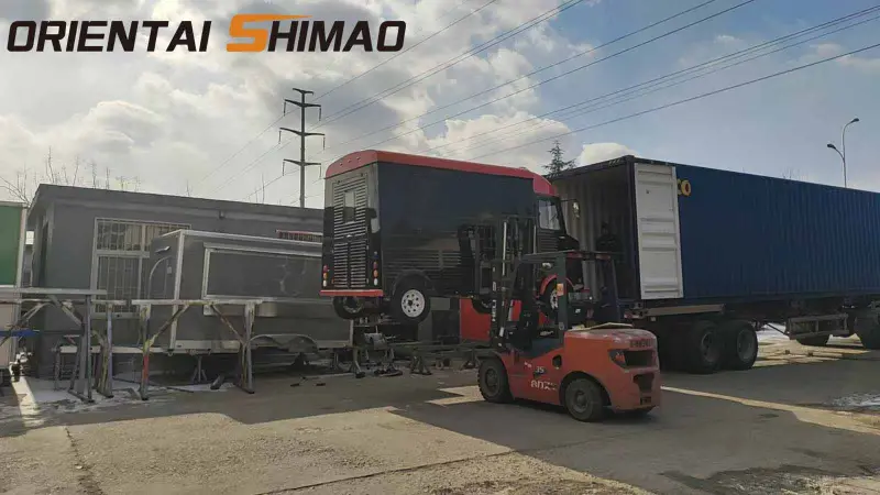 Quy trình xếp container chuyên nghiệp đảm bảo giao hàng toàn cầu an toàn cho xe tải thực phẩm Citroen