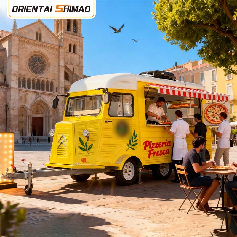 Quán cà phê Xe tải cà phê Xe kéo cà phê di động Trailer thức ăn nhanh Xe tải thực phẩm