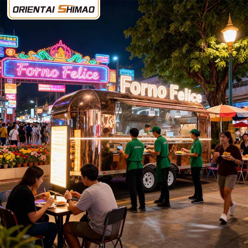 Thiết bị xe tải thực phẩm Thiết bị nhà bếp thương mại Dịch vụ ăn uống Trailer thực phẩm di động Xe tải thực phẩm