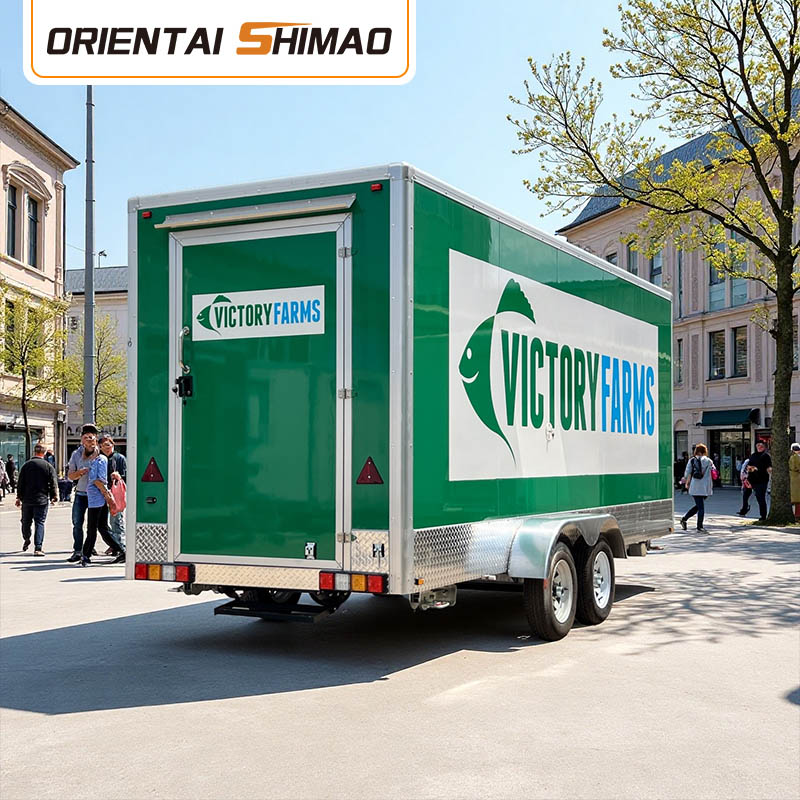 Xe tải thực phẩm salad hữu cơ