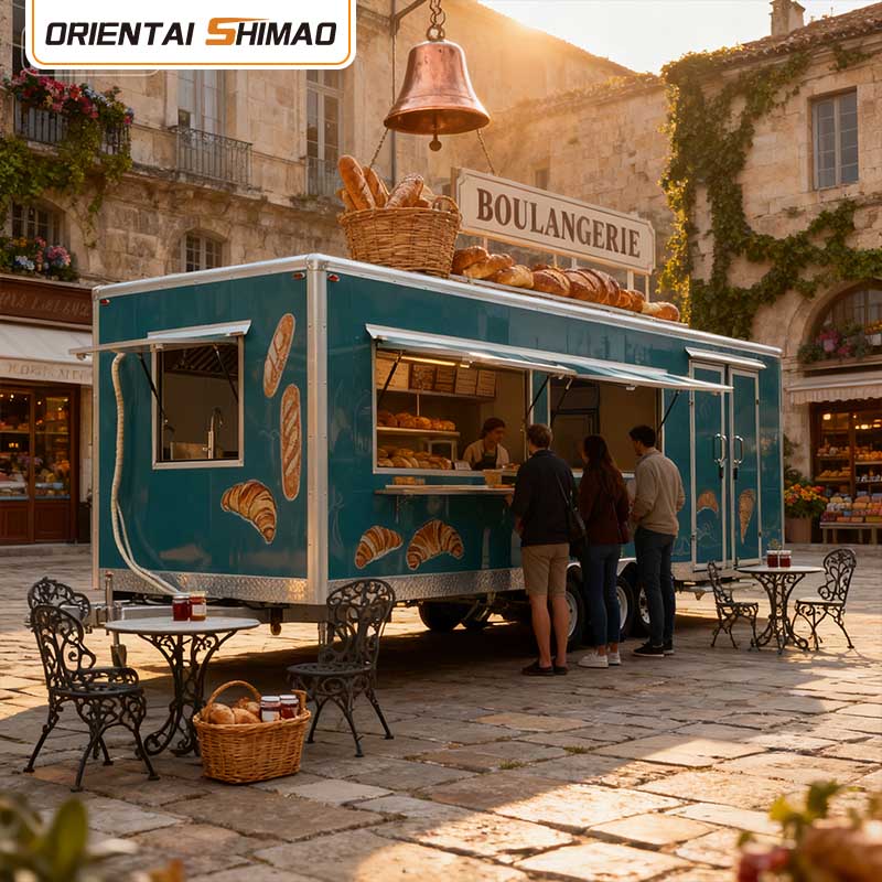 Trailer nhà bếp di động vuông